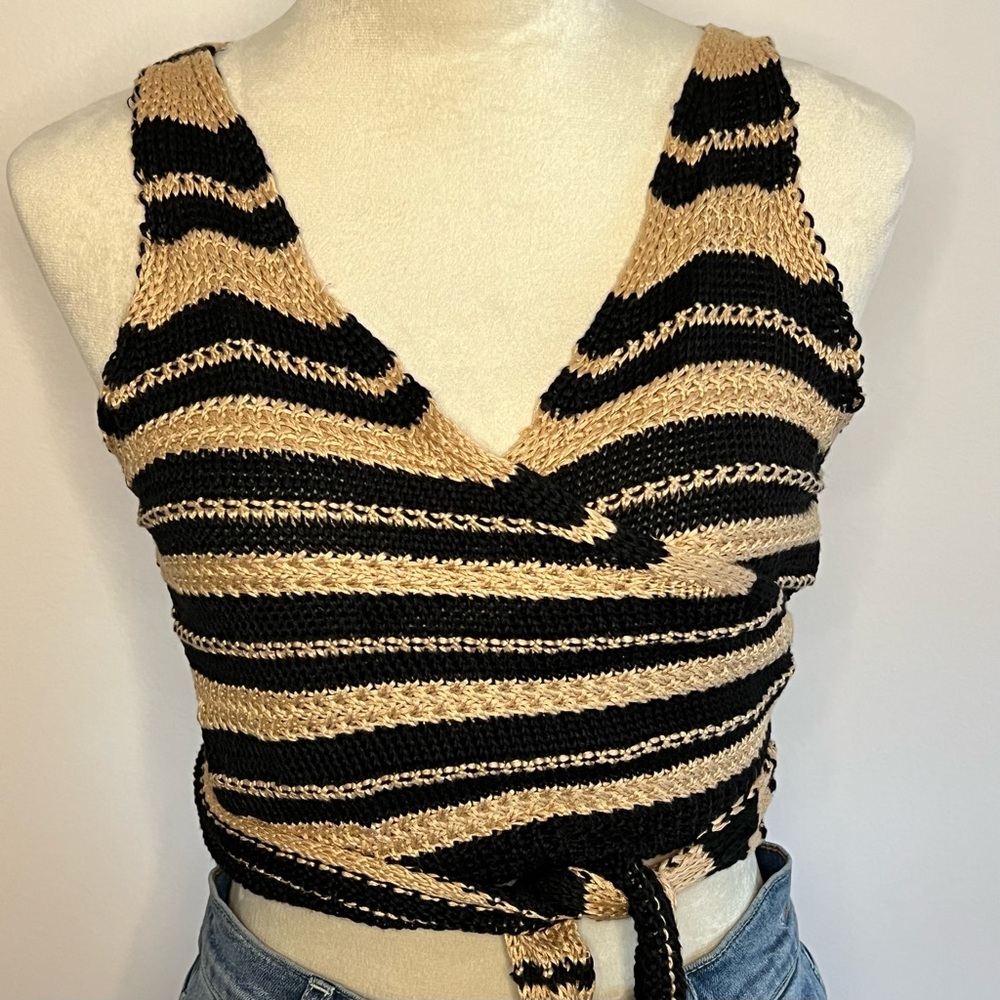 Cropped Wrap Top